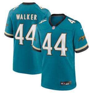 Jacksonville Jaguars Nike Game Sekundär Throwback Ausweichtrikot – Blaugrün – Travon Walker – Herren