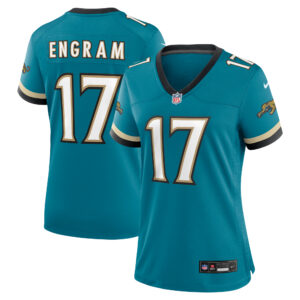 Jacksonville Jaguars Nike Game Sekundär Throwback Ausweichtrikot – Blaugrün – Evan Engram – Damen