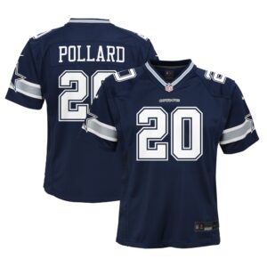 Nike Tony Pollard Dallas Cowboys-Spieltrikot für Jugendliche, Marineblau