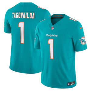 Nike Tua Tagovailoa Aqua Miami Dolphins Vapor F.U.S.E. Limited Trikot für Herren