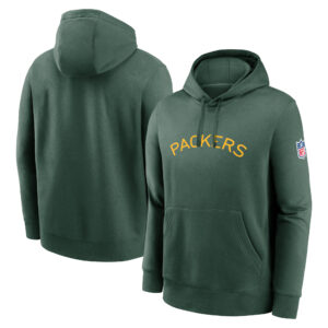 Grüner Nike Green Bay Packers 2023 Sideline Club Alternate Tri-Blend Pullover Hoodie für Herren