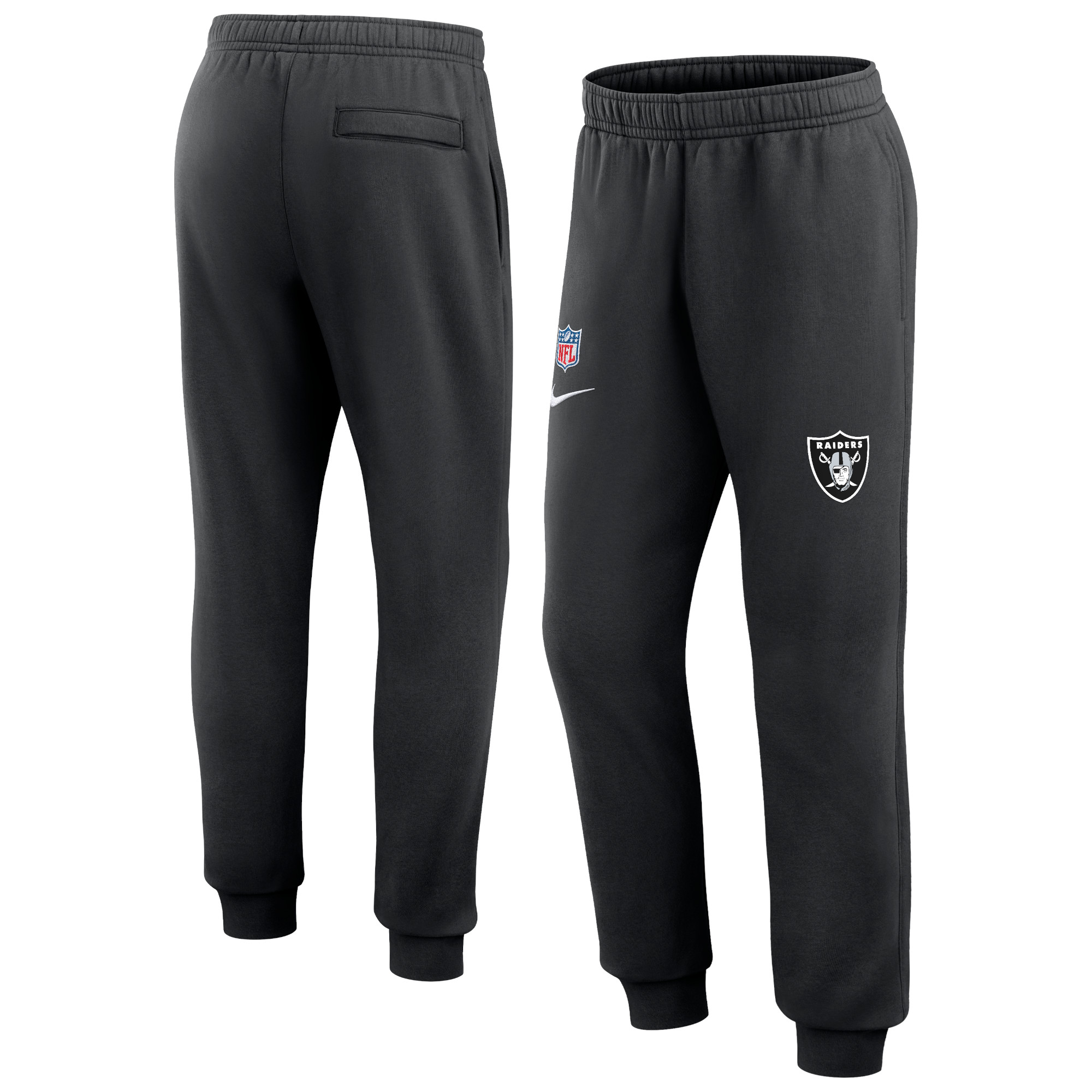 Schwarze Nike Las Vegas Raiders 2023 Sideline Club-Jogginghose für Herren