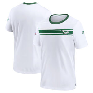 Weißes Nike Philadelphia Eagles Sideline Coaches Alternate Performance-T-Shirt für Herren