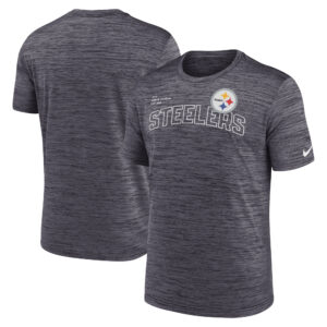 Nike Pittsburgh Steelers Velocity Arch Performance-T-Shirt für Herren in Schwarz