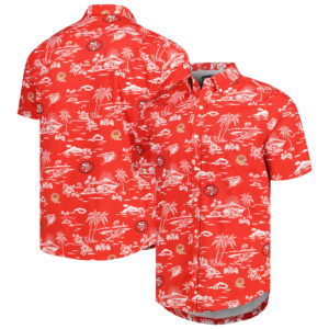 Reyn Spooner Scarlet San Francisco 49ers Throwback Kekai-Print Button-Up-Hemd für Herren