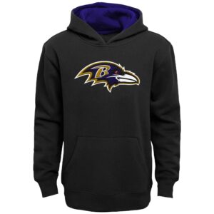 Schwarzer Jugend-Pullover-Hoodie der Baltimore Ravens Prime