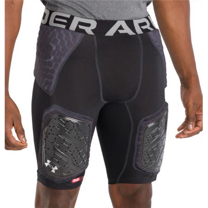 Under Armour UA21320 Gameday Armour Pro 5-Pad Girdle mit Oberschenkel-Hard-Pads – schwarz Gr. 2XL