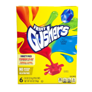 Fruit Gushers Variety Pack Strawberry & Tropical 136g