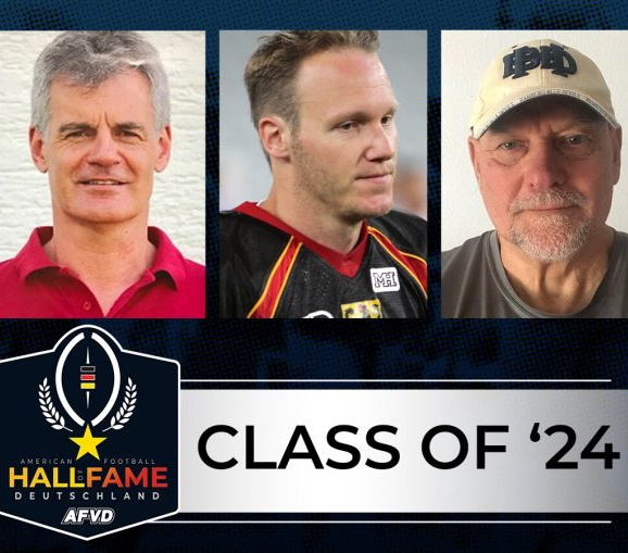 Hall of Fame Class of 2024 Eric Grützenbach, Joachim Ullrich und Kirk Heidelberg