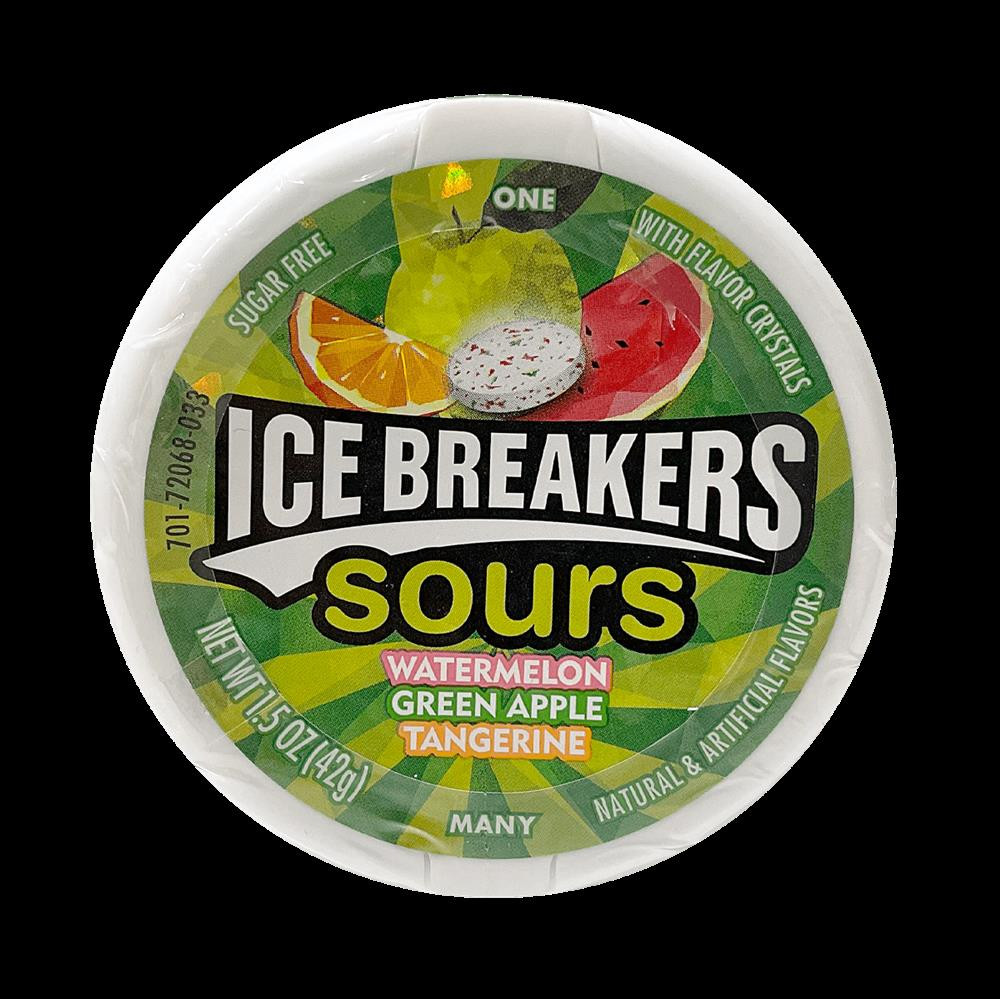 Ice Breakers Sours Watermelon Green Apple Tangerine 42g