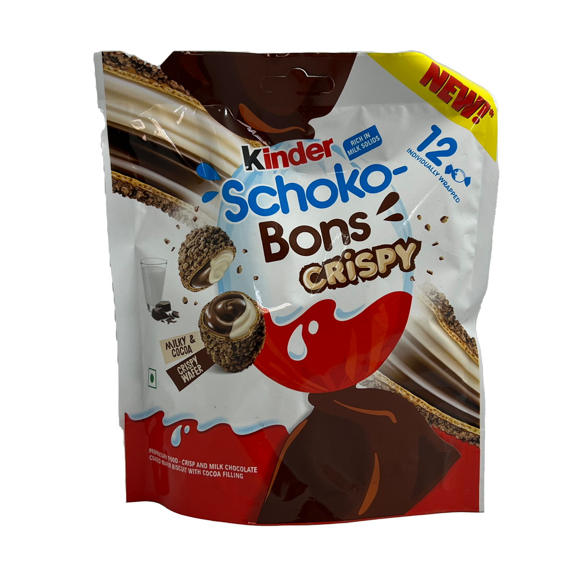 12er Pack Kinder Schoko Bons Crispy 67,2g