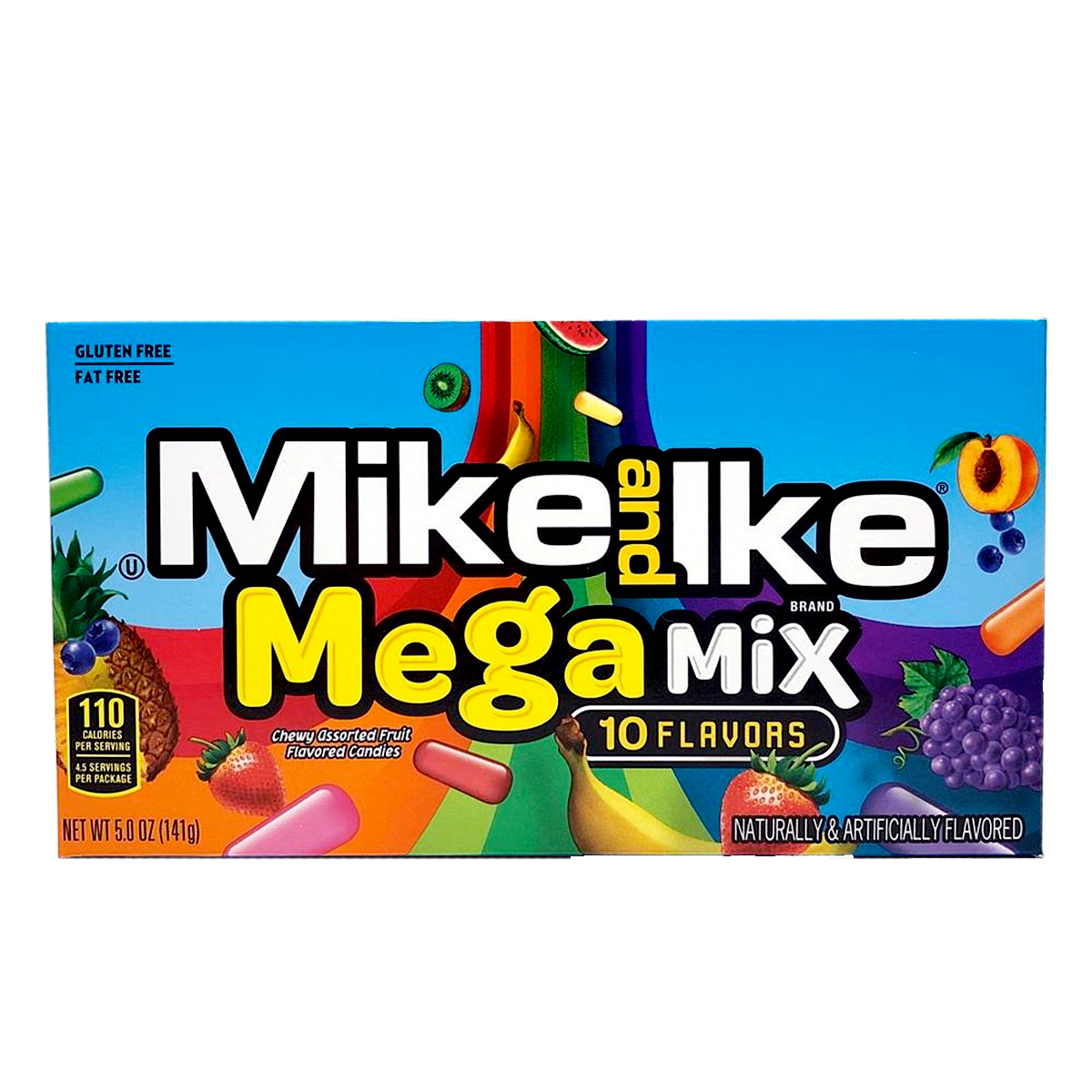 12er Pack Mike and Ike Mega Mix 10 Flavors 141g