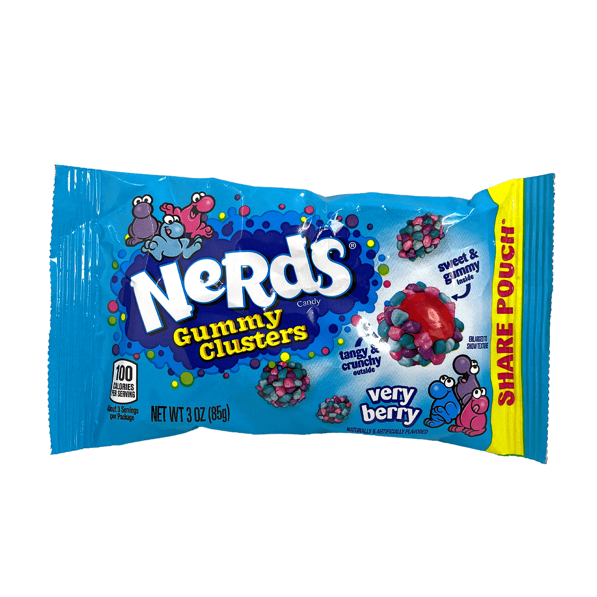 12er Pack Nerds Gummy Clusters Very Berry Share Pouch 85g