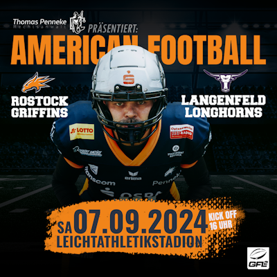 Rostock Griffins empfangen die Langenfeld Longhorns