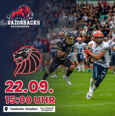 GFL Playoffs: Ravensburg Razorbacks vs. New Yorker Lions Braunschweig