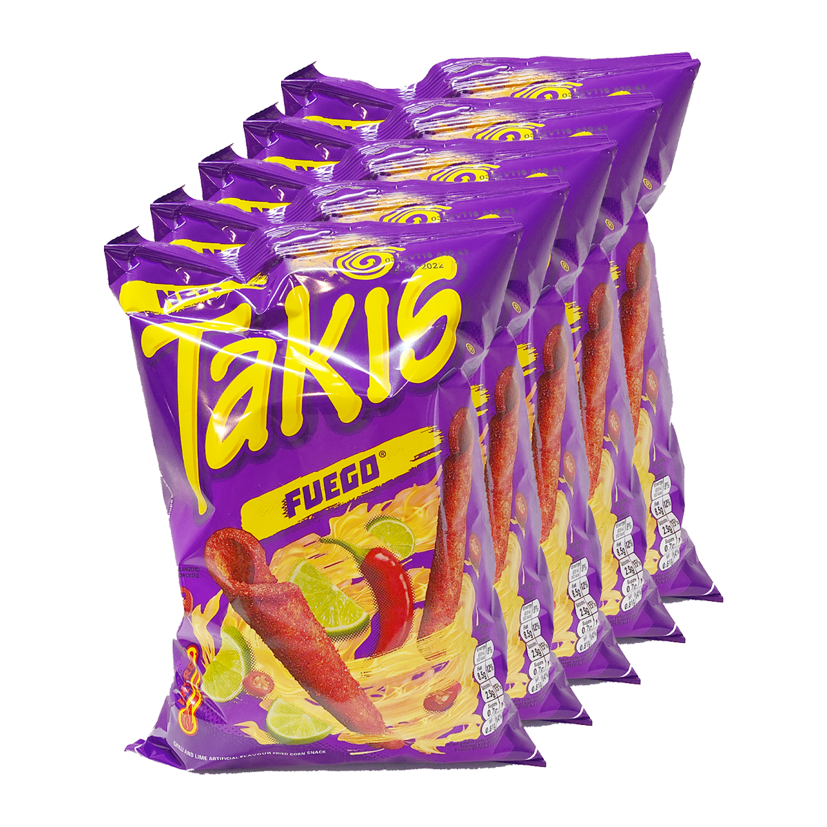 Takis Fuego 56g – 5er Bundle – MHD 01.11.2023