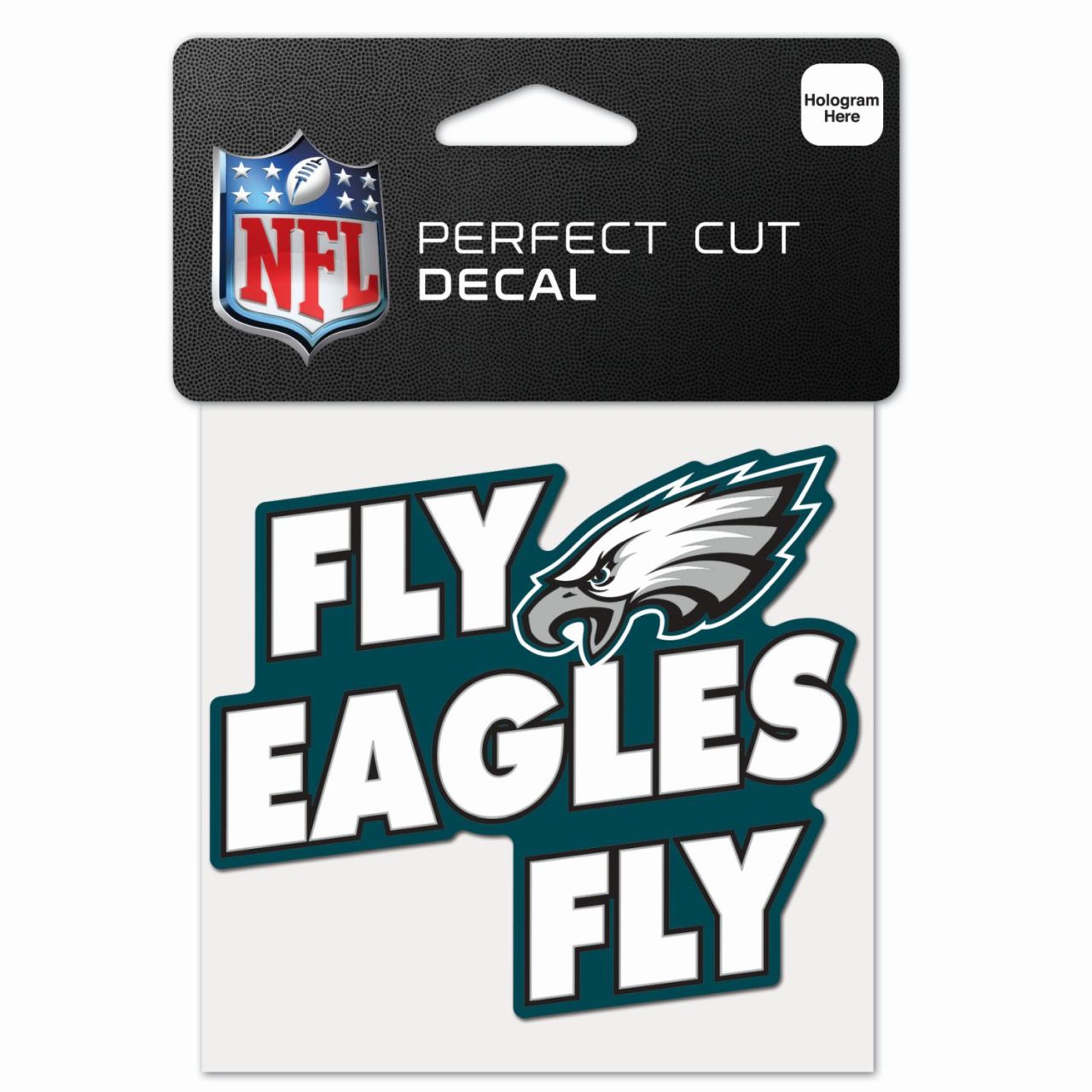 NFL Perfect Cut 10x10cm Aufkleber Philadelphia Eagles SLOGAN