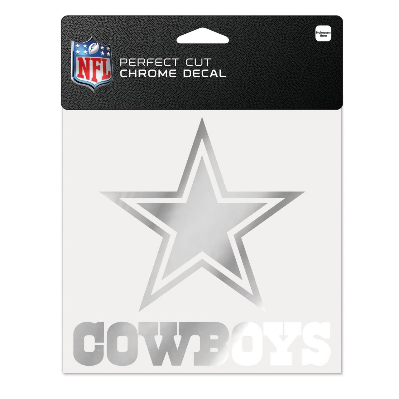 Wincraft Aufkleber 15x15cm – NFL CHROME Dallas Cowboys