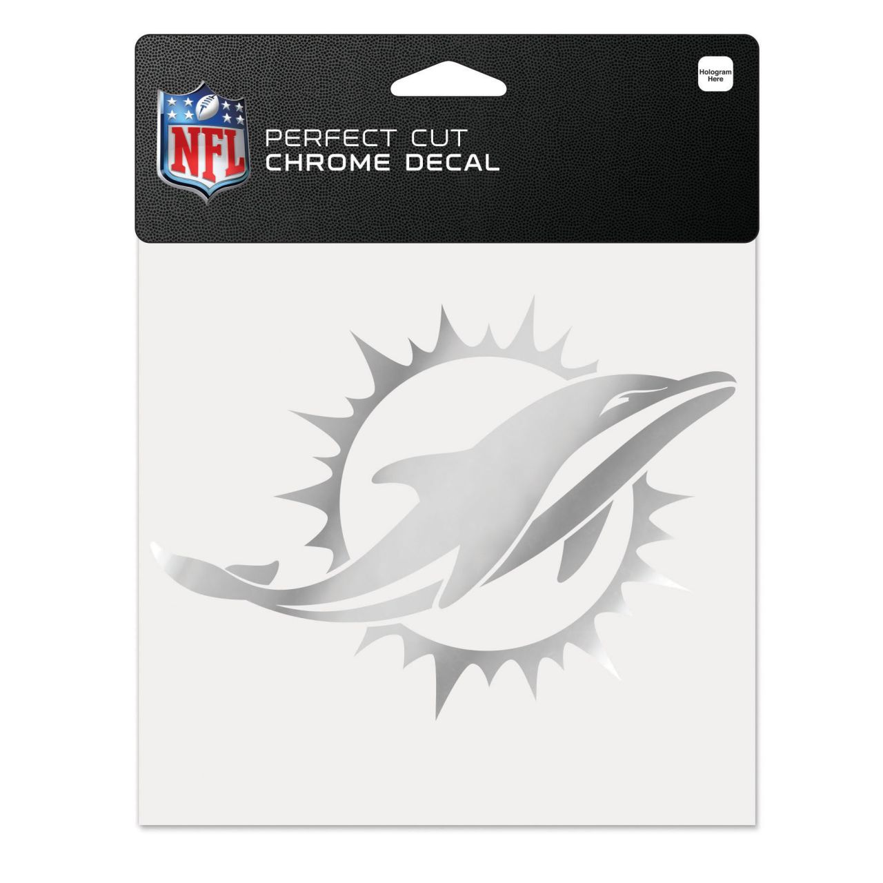 Wincraft Aufkleber 15x15cm – NFL CHROME Miami Dolphins