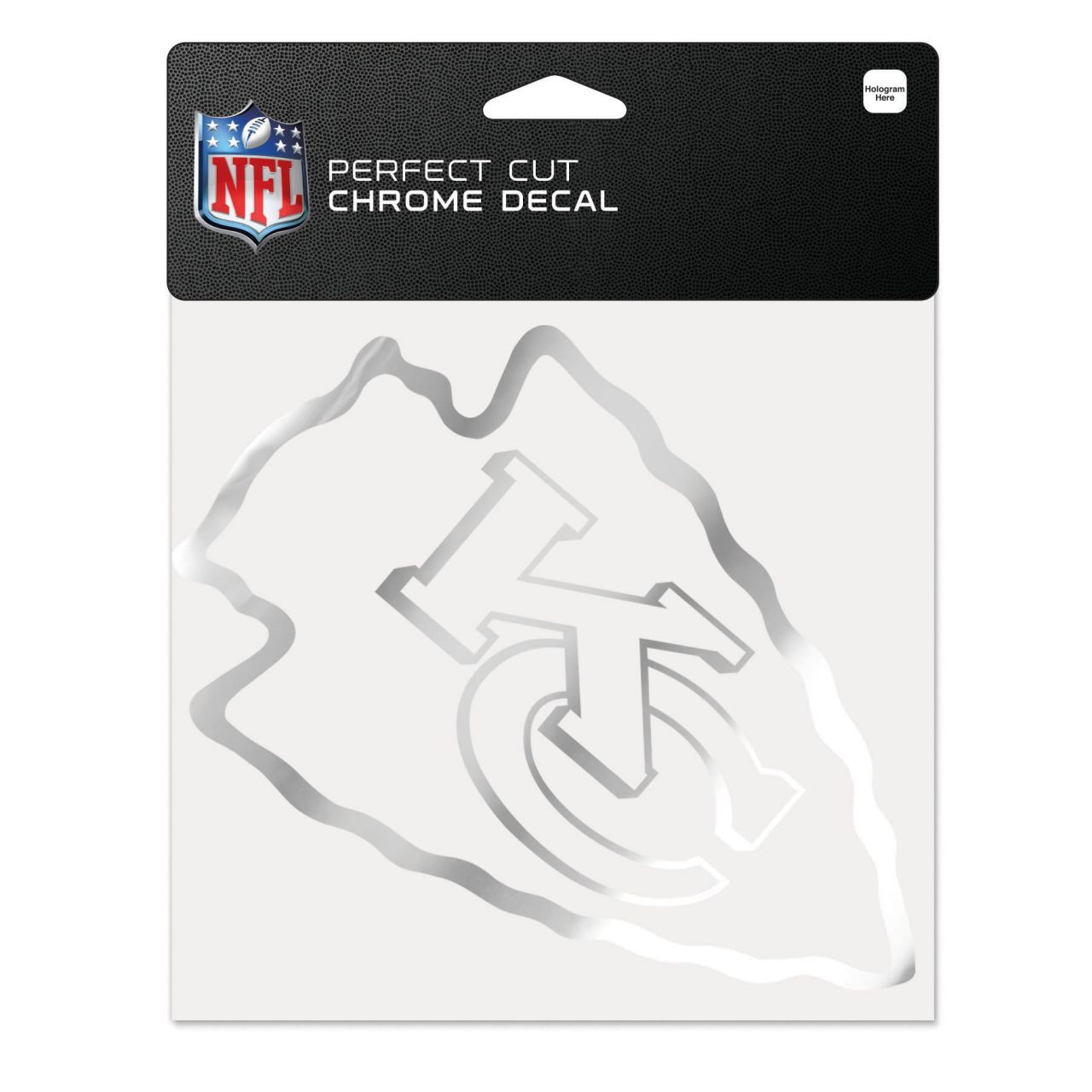 Wincraft Aufkleber 15x15cm – NFL CHROME Kansas City Chiefs