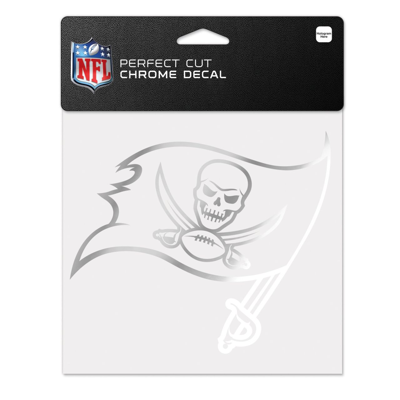 Wincraft Aufkleber 15x15cm – NFL CHROME Tampa Bay Buccaneers