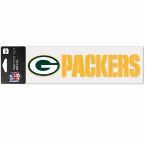 NFL Perfect Cut Aufkleber 8x25cm Green Bay Packers