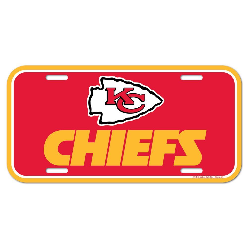 Wincraft NFL Kennzeichenschild – Kansas City Chiefs