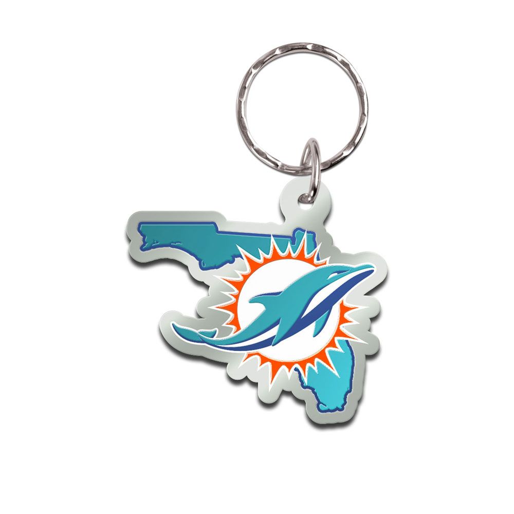 Wincraft STATE Schlüsselanhänger – NFL Miami Dolphins