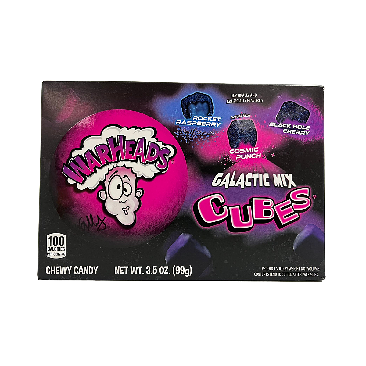 12er Pack Warheads Galactic Mix Cubes 99g