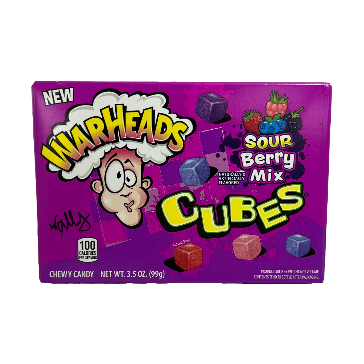 Warheads Sour Berry Mix Cubes 99g