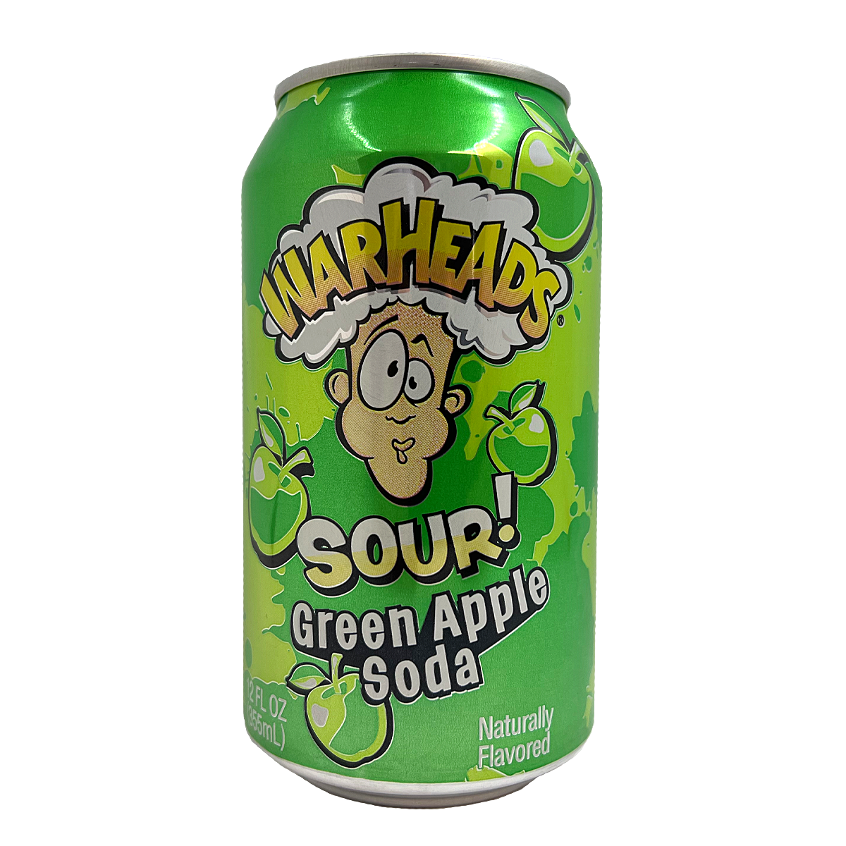 12er Pack Warheads Sour Soda Green Apple 355ml