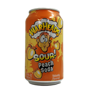 Warheads Sour Soda Peach 355ml