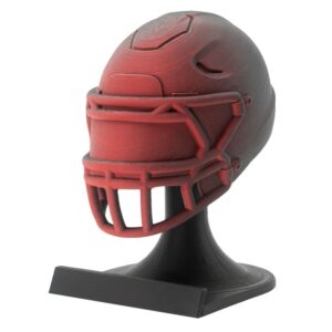 American Football MVP Helm Trophäe rot-schwarz Helm + Ständer kein Druck