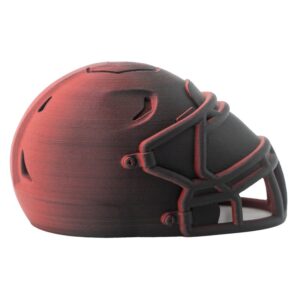 American Football MVP Helm Trophäe – schwarz-rot nur Helm