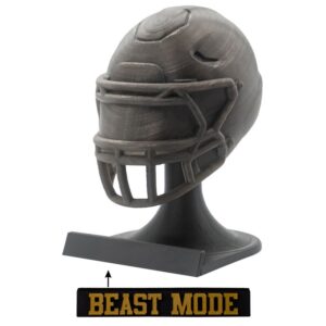 American Football MVP Helm Trophäe schwarzlicht Helm + Ständer Beast Mode