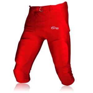 Full Force American Footballhose Crusher 7 Pocket Pad „All in One“ Gamepant – rot Gr. L