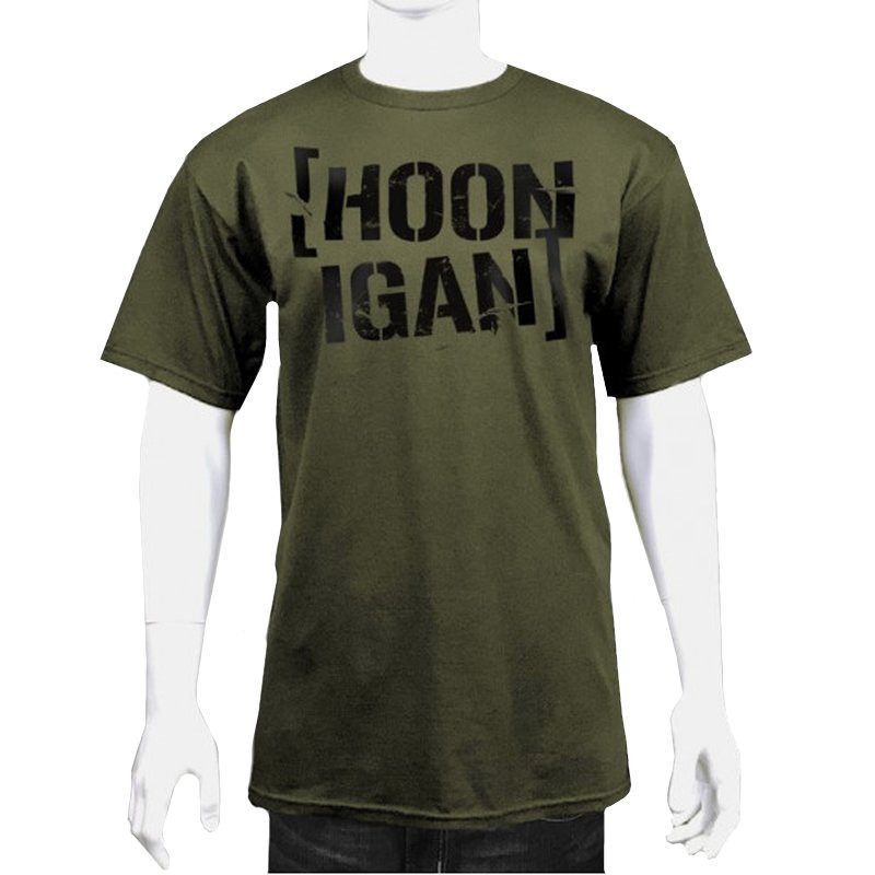 Hoonigan Stacked T-Shirt olive – Size L