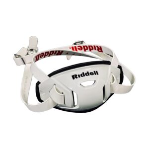 Riddell Hardcup, Riddell Kinnriemen, Chinstrap Buckels Mid/High New Version – weiß