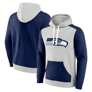 Seattle Seahawks Primary Arctic Pullover Hoodie für Herren, Fanatics, Weiß/College-Marineblau