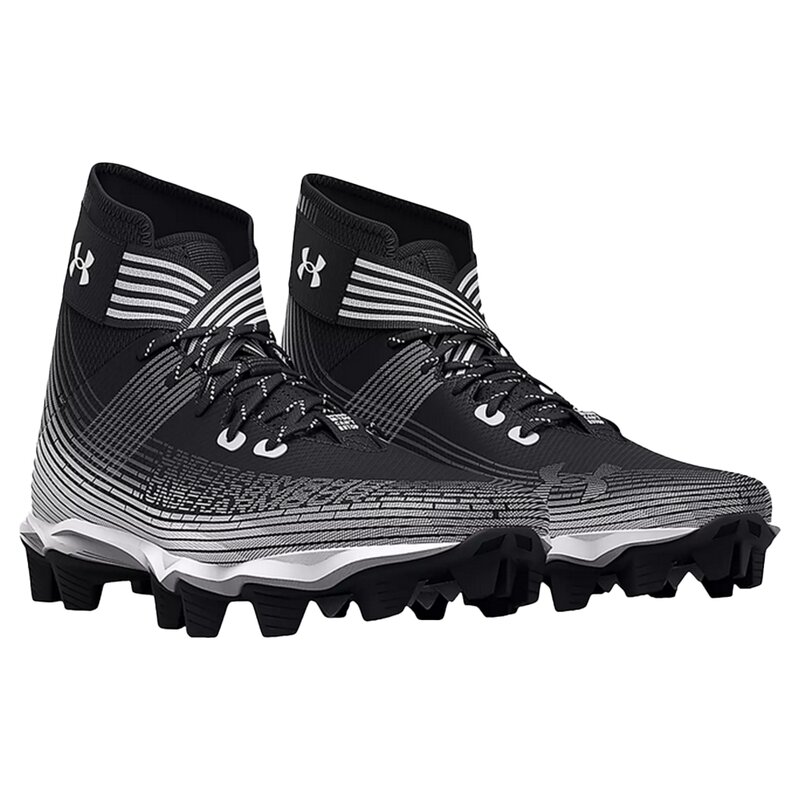 Under Armour Highlight Franchise Footballschuhe, 3023718-003 – schwarz/weiß Gr.10.5 US