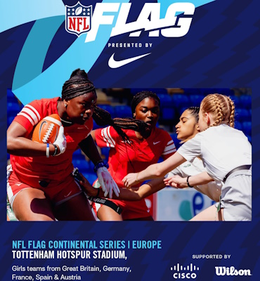 NFL VERANSTALTET ERSTES FLAG FOOTBALL KONTINENTAL-TURNIER IN LONDON